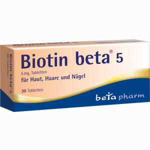 Biotin Beta 5 Tabletten  30 Stück - ab 5,95 €