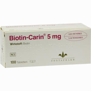 Biotin Carin 5 Tabletten 100 Stück - ab 0,00 €