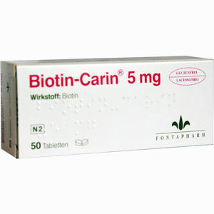 Biotin Carin 5 Tabletten 50 Stück - ab 0,00 &euro;