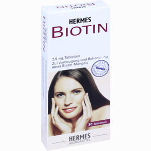 Biotin Hermes 2.5 Mg Tabletten 30 Stück Biotin Hermes 2.5 Mg Tabletten 30 Stück