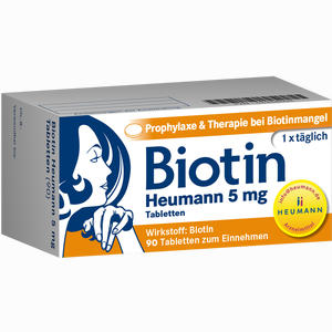 Biotin Heumann 5mg Tabletten  90 Stück - ab 0,00 &euro;