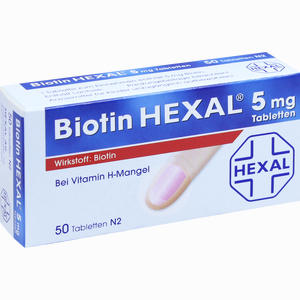 Biotin Hexal 5mg Tabletten 50 Stück Biotin Hexal 5mg Tabletten 50 Stück