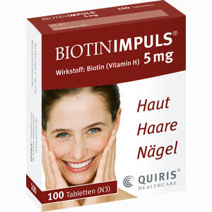 Biotin Impuls 5mg Tabletten 100 Stück - ab 22,34 €