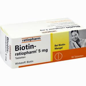 Biotin- Ratiopharm 5 Mg Tabletten 90 Stück - ab 21,61 €