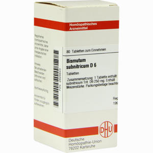 Bismutum Subnitr D6 Tabletten 80 Stück - ab 9,31 €