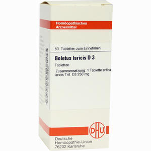 Boletus Laricis D3 Tabletten 80 Stück - ab 0,00 &euro;