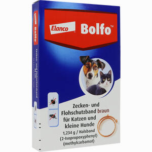 Bolfo Zecken- und Flohschutzband Braun für Katzen und Kleine Hunde 1 Stück - ab 9,69 €