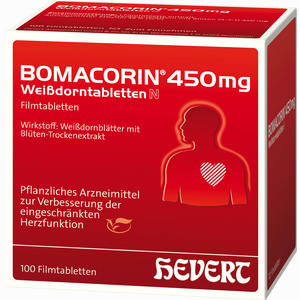 Bomacorin 450mg Weißdorntabletten N Filmtabletten 100 Stück - ab 14,89 &euro;