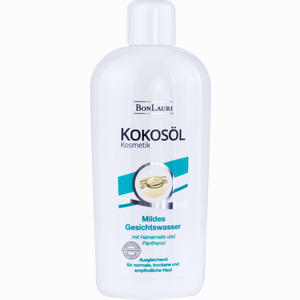 Bonlauri Kokosöl Mildes Gesichtswasser mit Hamamelis Tonikum 150 ml