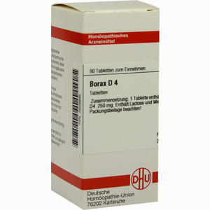 Borax D4 Tabletten 80 Stück - ab 7,80 €