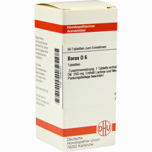 Borax D6 Tabletten 80 Stück - ab 7,95 €