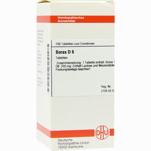 Borax D6 Tabletten 200 Stück - ab 0,00 €