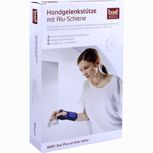 Bort Handgelenkstütze Alu Blau Rechts Small 1 Stück - ab 0,00 &euro;