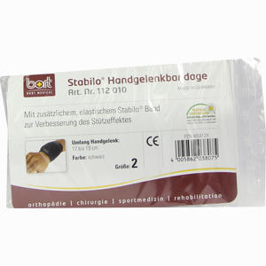 Bort Stabilo Handgelenkbandage Schwarz Gr.2  1 Stück - ab 9,26 €