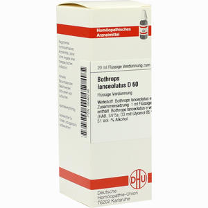 Bothrops Lanceolat D60 Dilution 20 ml - ab 13,35 €