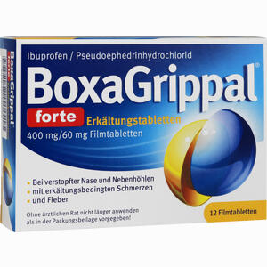 Boxagrippal Forte Erkältungstabletten 400 Mg/60 Mg Filmtabletten  12 Stück - ab 9,36 €