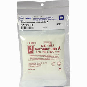 Brandwunden Verbandtuch Gr A  1 Stück - ab 0,80 €