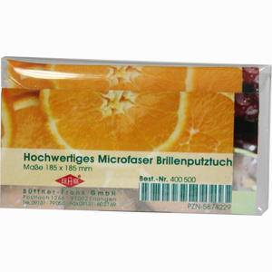 Brillenputztuch Mikrofaser 185x185mm Tücher 1 Stück - ab 2,65 €