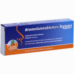 Bromelaintabletten Hysan  20 Stück - ab 8,19 €