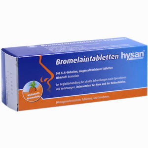 Bromelaintabletten Hysan  50 Stück - ab 0,00 €