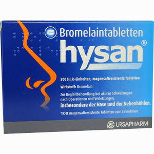 Bromelaintabletten Hysan  100 Stück - ab 0,00 &euro;