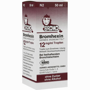Bromhexin Hermes Arzneimittel 12 Mg/ml Tropfen  50 ml - ab 0,00 &euro;