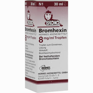 Bromhexin Hermes Arzneimittel 8mg/ml Tropfen  30 ml - ab 3,29 €