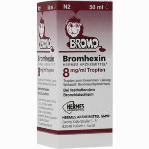 Bromhexin Hermes Arzneimittel 8mg/ml Tropfen  50 ml - ab 3,82 €