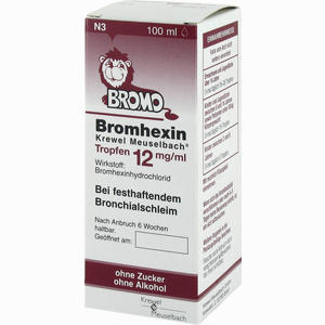 Bromhexin Krewel Meuselbach Tropfen 12mg/ml  100 ml - ab 0,00 &euro;