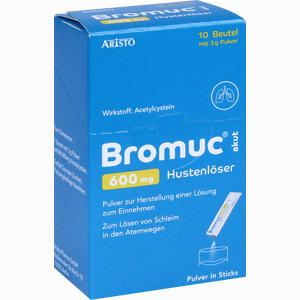 Bromuc Akut 600mg Hustenlöser Ple 10 Stück - ab 3,83 €