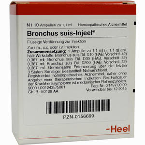Bronchus Suis- Injeel Ampullen  10 Stück - ab 21,95 €