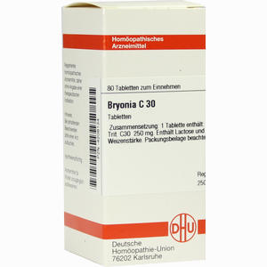 Bryonia C30 Tabletten 80 Stück - ab 8,66 €
