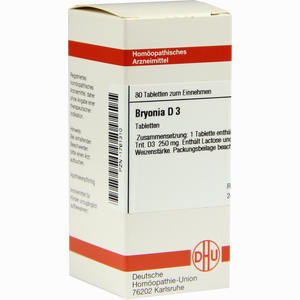 Bryonia D3 Tabletten 80 Stück - ab 0,00 €