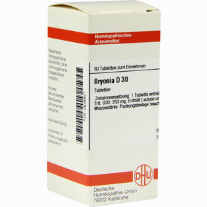 Bryonia D30 Tabletten 80 Stück - ab 0,00 €