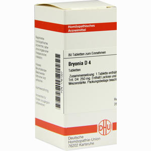 Bryonia D4 Tabletten 80 Stück - ab 7,77 &euro;