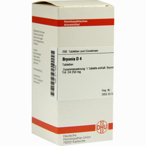 Bryonia D4 Tabletten 200 Stück - ab 0,00 &euro;