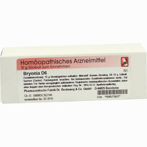 Bryonia D6 Globuli Dr.RECKEWEG & Co. GmbH 10 g - ab 6,18 &euro;