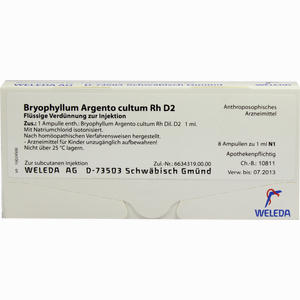 Bryophyllum Arg Cul Rh D2 Ampullen 8 x 1 ml - ab 26,36 €