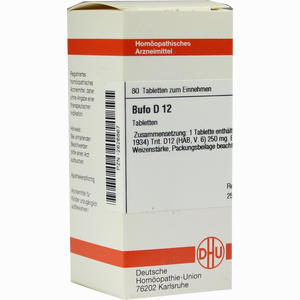 Bufo D12 Tabletten 80 Stück - ab 0,00 &euro;