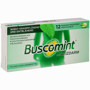 Buscomint bei Reizdarm 0.2ml Magensaftresistente Weichkapseln 12 Stück Buscomint bei Reizdarm 0.2ml Magensaftresistente Weichkapseln 12 Stück