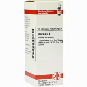 Cactus D 1 Dilution 20 ml - ab 8,82 €