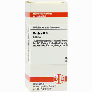 Cactus D6 Tabletten 80 Stück - ab 8,88 €