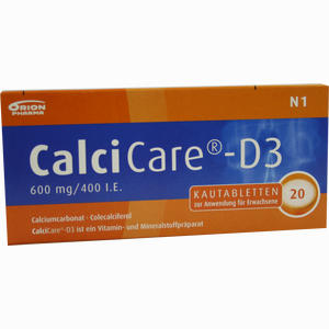 Calcicare D3 Kautabletten 20 Stück - ab 0,00 &euro;