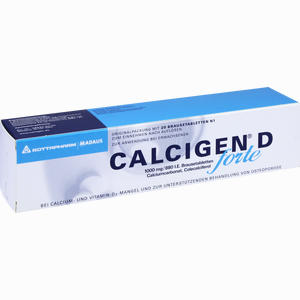 Calcigen D Forte 1000 Mg/880 I.e. Brausetabletten  20 Stück - ab 0,00 &euro;