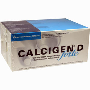 Calcigen D Forte 1000mg/880i.e. Brausetabletten  120 Stück - ab 41,38 €