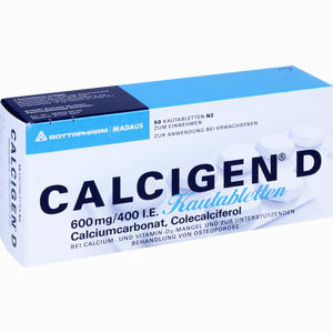 Calcigen D Kautabletten  50 Stück - ab 0,00 €