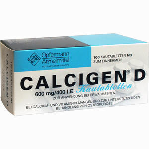 Calcigen D Kautabletten  100 Stück - ab 24,97 €