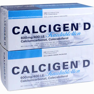 Calcigen D Kautabletten  200 Stück