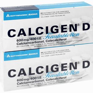 Calcigen D Kautabletten  120 Stück - ab 0,00 &euro;
