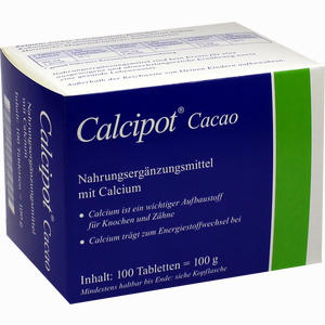 Calcipot Cacao Kautabletten 100 Stück - ab 0,00 &euro;